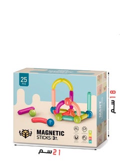 STEM 25-Piece Magnetic Building Stick Blocks  - Image 2
