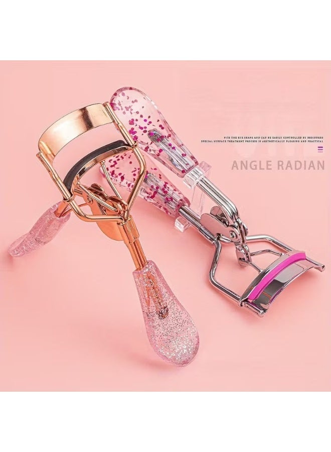 Eyelash Curler with Soft Silicone Pad for Natural Lift, Comfort Grip Eyelash Curler for Natural & False Lashes, Universal Fit, Long-Lasting Curl - Image 2