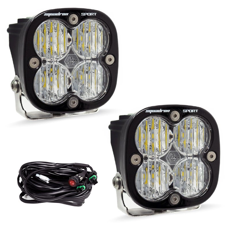 Baja Designs 557805 Squadron Sport Wide Cornering LED Light Bar Pair