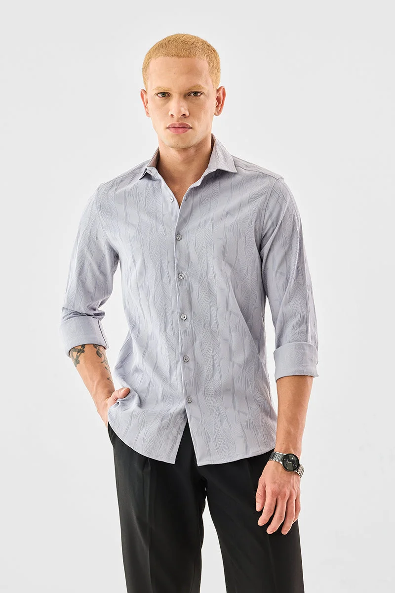 SNITCH Slim Fit Textured Shirt