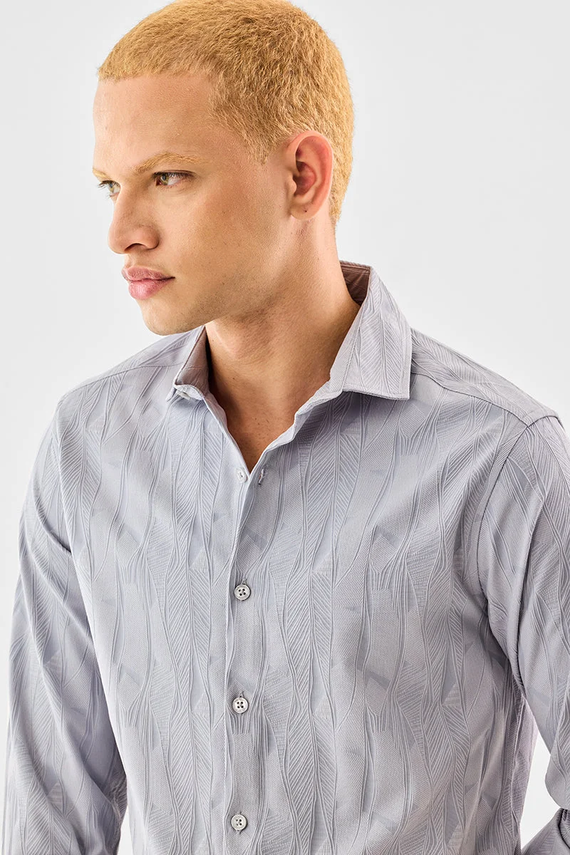 SNITCH Slim Fit Textured Shirt