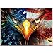 PPuzzling American Flag Eagle Puzzles for Adults 1000 Pieces USA Patriotic Faith Jigsaw Puzzle Vintage Bird Art Puzzles as Home Decor - Image 4
