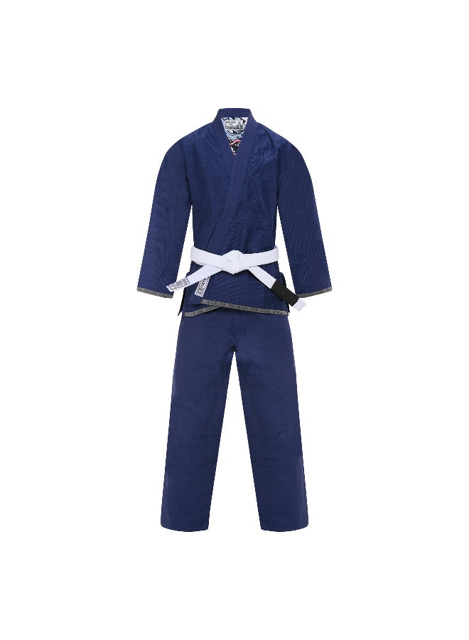 Tatsu بدلة تاتسو ليف جيو جيتسو البرازيلية - أزرق غامق - Image 1