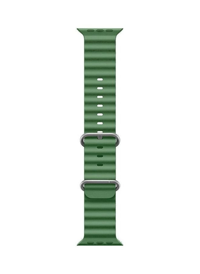 Beauenty - 2Pack for Apple Watch Ocean Band 49mm 45mm 44mm 42mm Soft Silicone Loop Strap for iWatch Series Ultra/8/7/SE/6/5/4/3/2/1 Yellow/Green - Image 1