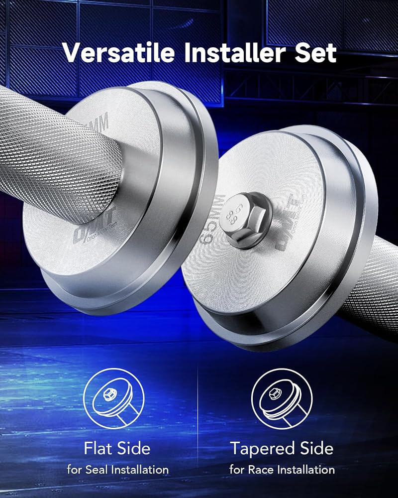 Orion Motor Tech 1 Orion Motor Tech عدة ضغط المحامل، 10 قطع مجموعة دافعة لحلقات المحمل والسدادات مع دافعة سدادات و9 محولات محامل، عدة تركيب السدادات ودافعة المحامل لتركيب المحامل. - Image 3