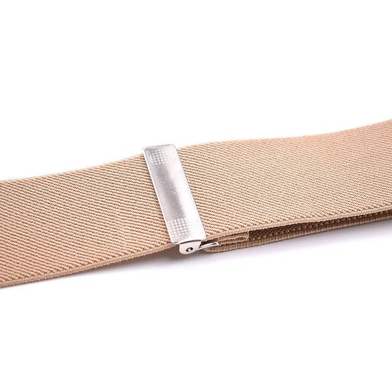 general Men's Casual Y-Back Suspenders with 6 Clips - Elastic Adjustable Straps - Image 4
