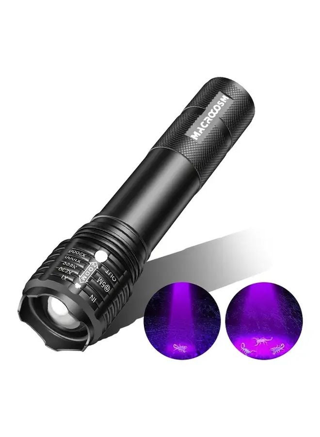 Zoomable UV Flashlight Rechargeable Black Light Lamp For Pet Urine Stain Detection - Image 1