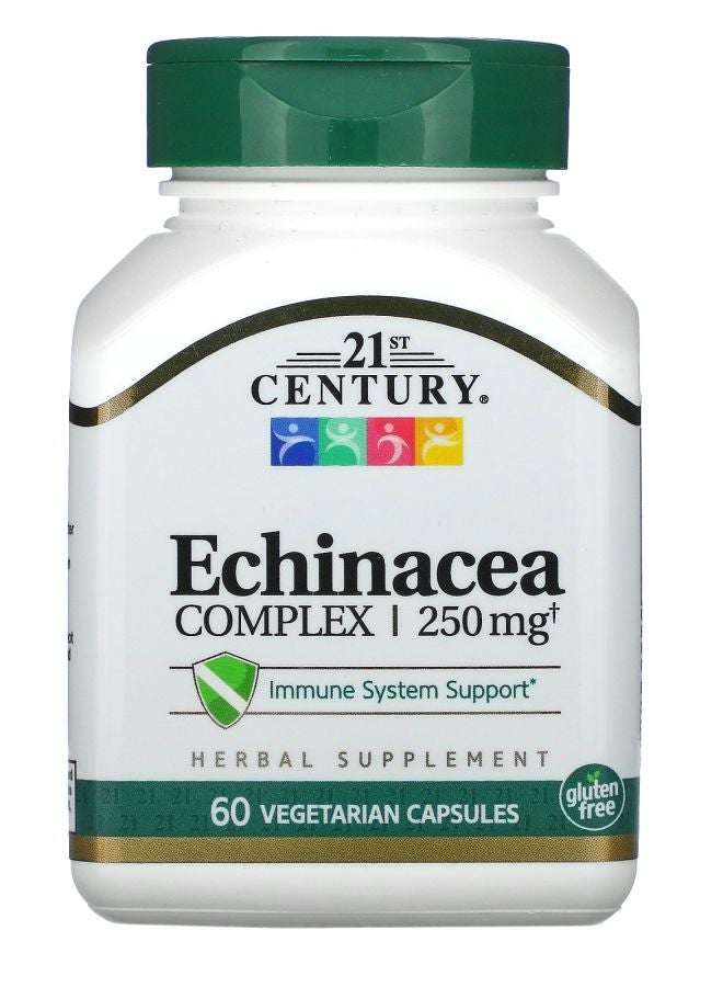 21st Century Echinacea Complex 60 Vegetarian Capsules (125 mg per Capsule) - Image 1