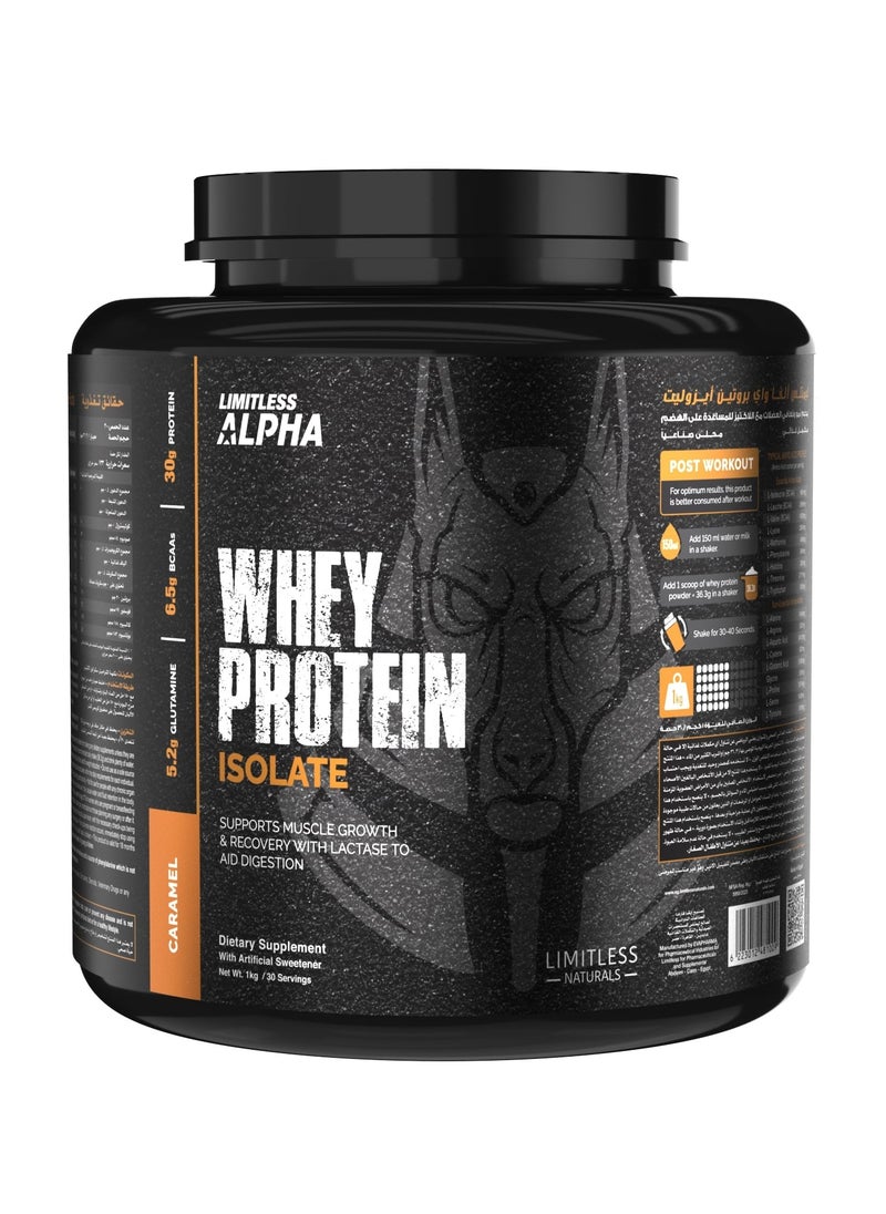 LIMITLESS Alpha Whey Protein Isolate - Caramel 