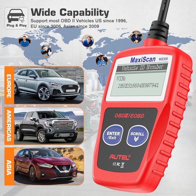 Autel MaxiScan MS309 OBD2 Code Reader - Image 3