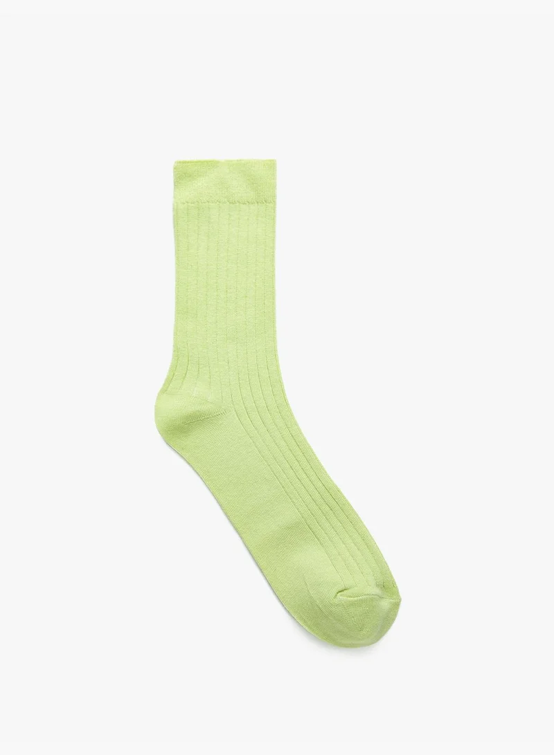 KOTON Basic Socket Socks Textured