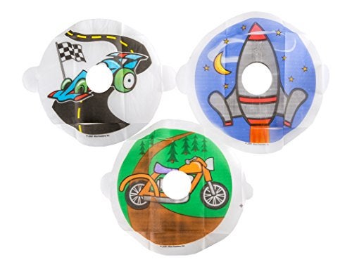 ginsey Mom Invented Potty Training Tinkle Targets for Boys - Planes, Trains & Motorcycles - Image 1