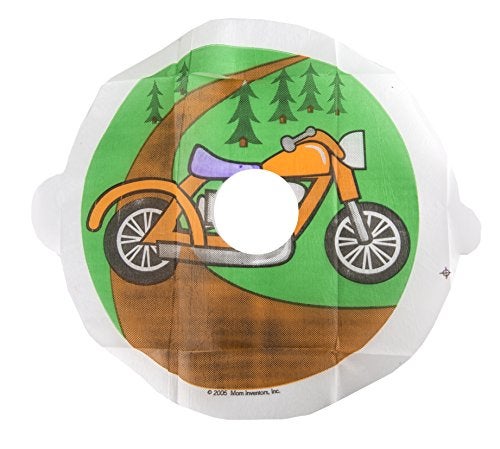 ginsey Mom Invented Potty Training Tinkle Targets for Boys - Planes, Trains & Motorcycles - Image 4