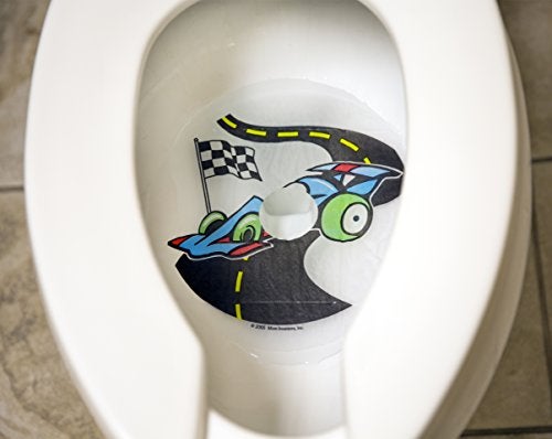 ginsey Mom Invented Potty Training Tinkle Targets for Boys - Planes, Trains & Motorcycles - Image 5