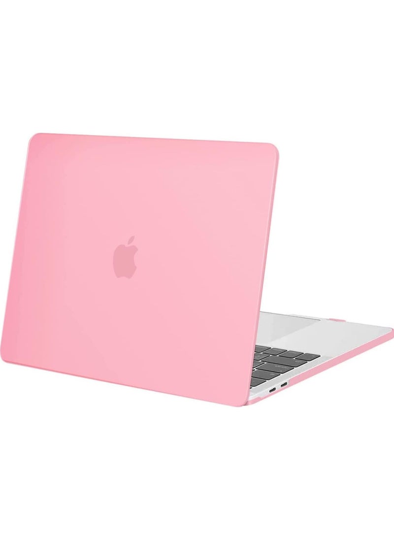 Generic MacBook Air 13 inch Case M1 A2337 A2179 A1932 2020 2019 2018 Release, Slim Plastic Matte Hard Cover Compatible Mac Air 13.3 inch with Retina Display (pink)  - Image 1