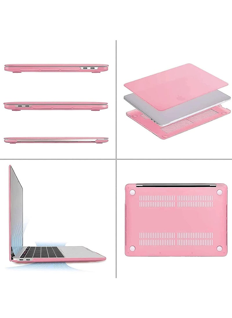 Generic MacBook Air 13 inch Case M1 A2337 A2179 A1932 2020 2019 2018 Release, Slim Plastic Matte Hard Cover Compatible Mac Air 13.3 inch with Retina Display (pink)  - Image 3