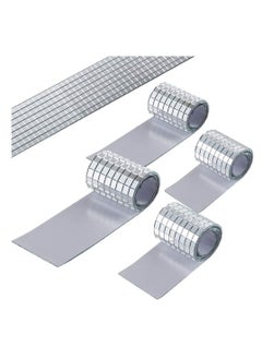 Excefore 1464 Pieces Self-Adhesive Mini Square Glass, Decorative Craft DIY Accessory Mirrors Mosaic Tiles (Silver)  - Image 1