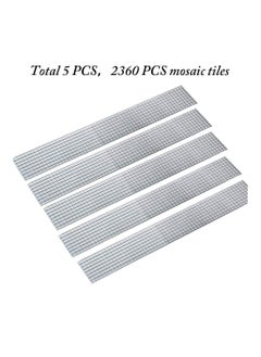 Excefore 1464 Pieces Self-Adhesive Mini Square Glass, Decorative Craft DIY Accessory Mirrors Mosaic Tiles (Silver)  - Image 3