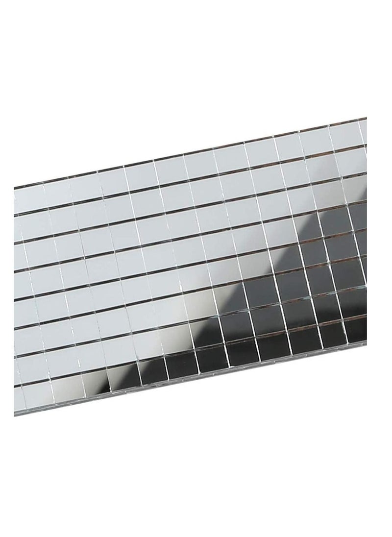 Excefore 1464 Pieces Self-Adhesive Mini Square Glass, Decorative Craft DIY Accessory Mirrors Mosaic Tiles (Silver)  - Image 5