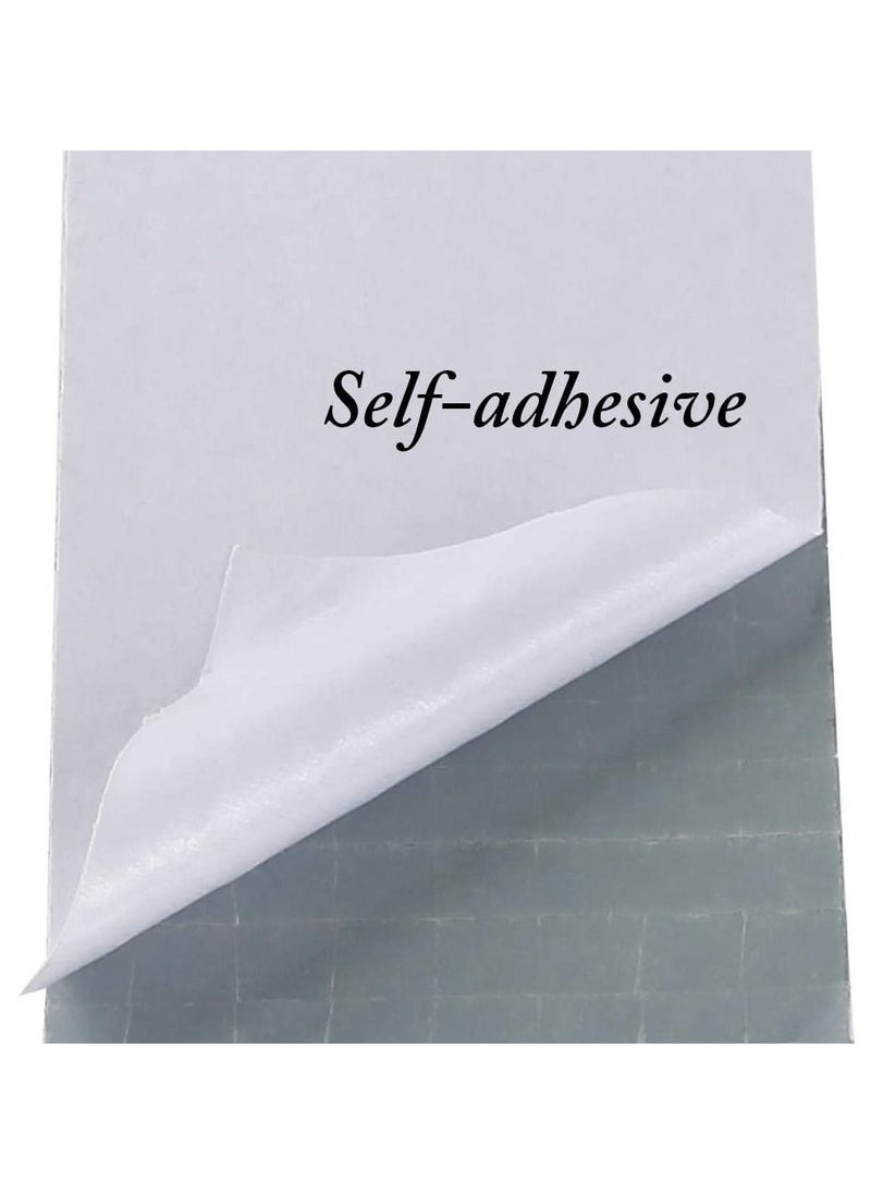 Excefore 1464 Pieces Self-Adhesive Mini Square Glass, Decorative Craft DIY Accessory Mirrors Mosaic Tiles (Silver)  - Image 4