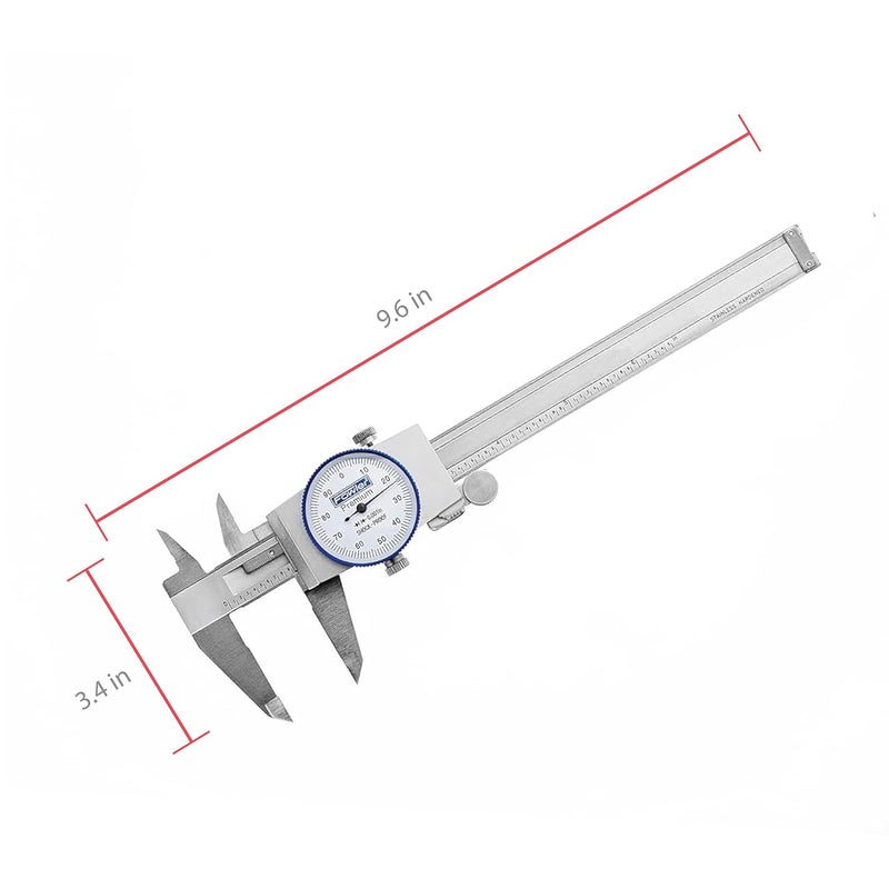 Fowler 52-008-706-0, Premium Dial Caliper With 0-6" Measuring Range (White) - Image 3