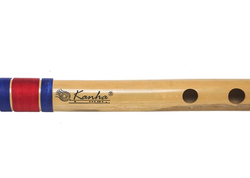 Kanha Flutes C Scale Natural Medium Assam Bamboo Flute Musical Instrument Size 19 Inch Bansuri Right Handed With Cover - Image 3