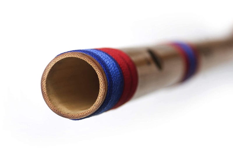 Kanha Flutes C Scale Natural Medium Assam Bamboo Flute Musical Instrument Size 19 Inch Bansuri Right Handed With Cover - Image 4