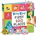 Ditty Bird Talking Books 100 Places 100 Words for Vocabulary Speech Learning Sound Books for Toddlers 13 Childrens Interactive Toddler Books with Great Pictures Sturdy Baby Sound Books - Image 3