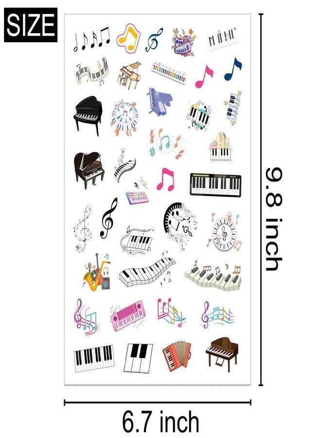 كوبا بلاي ملصقات نوتات البيانو من CupaPlay، 912 قطعة - هدايا وديكورات حفلات أعياد ميلاد الموسيقيين وحفلات استقبال المولود الجديد - Image 3