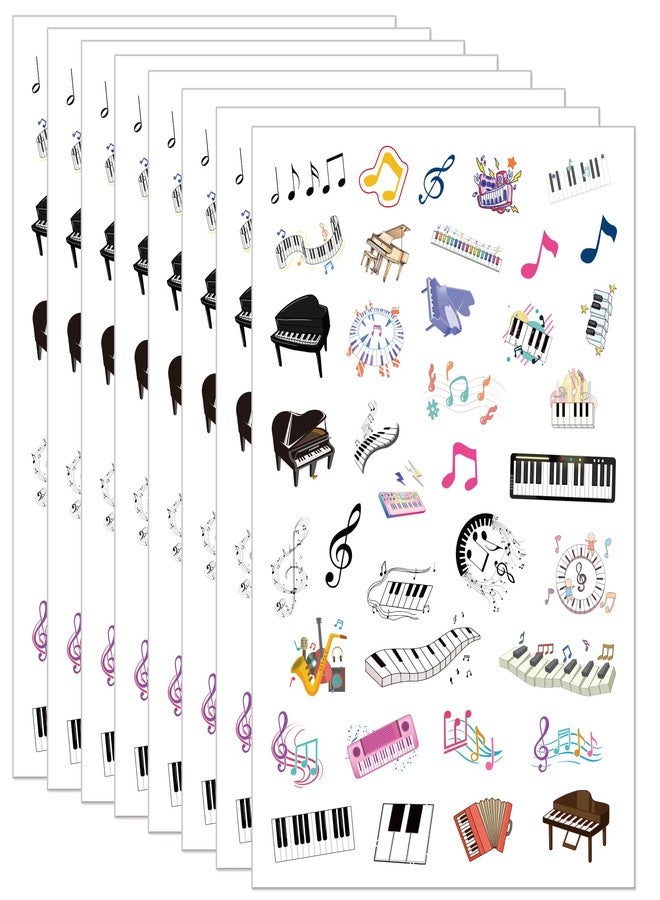كوبا بلاي ملصقات نوتات البيانو من CupaPlay، 912 قطعة - هدايا وديكورات حفلات أعياد ميلاد الموسيقيين وحفلات استقبال المولود الجديد - Image 1