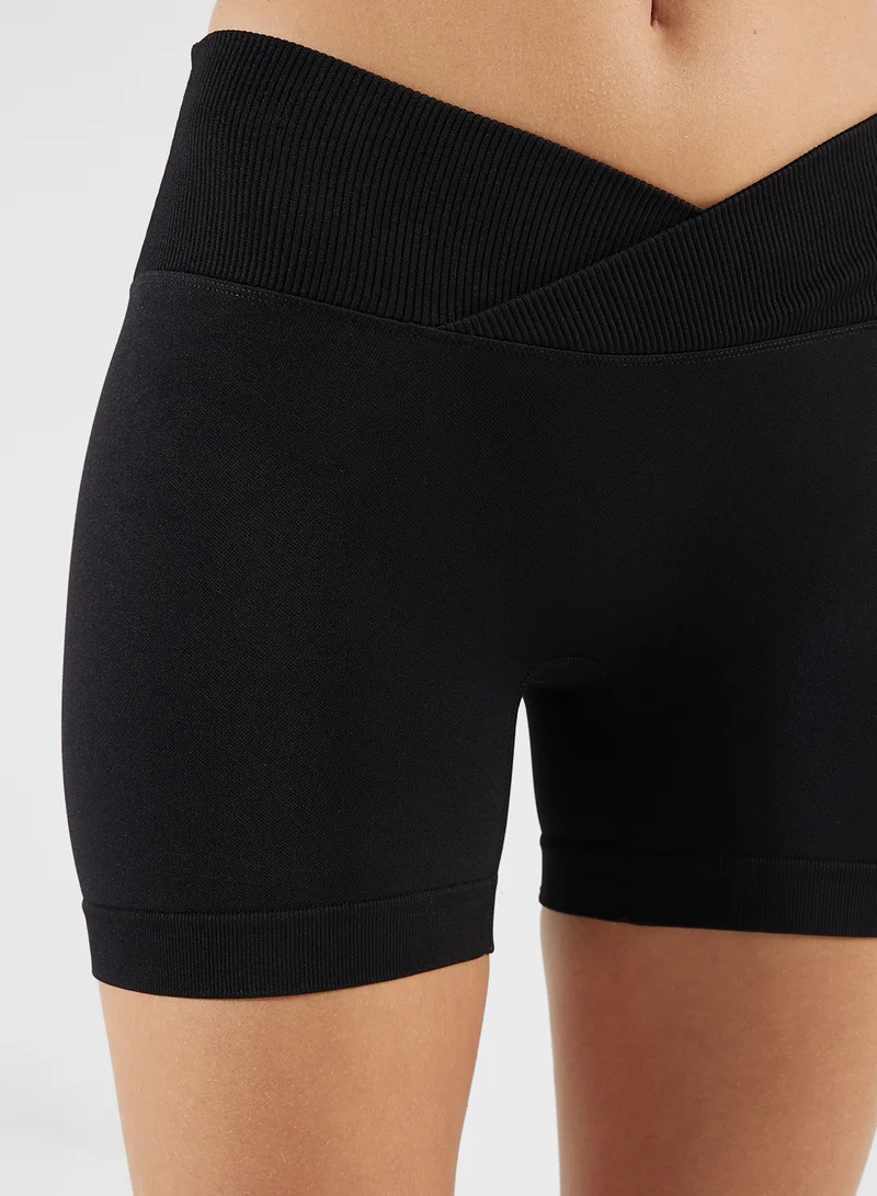 FRWD Overlap Waist Training Shorts