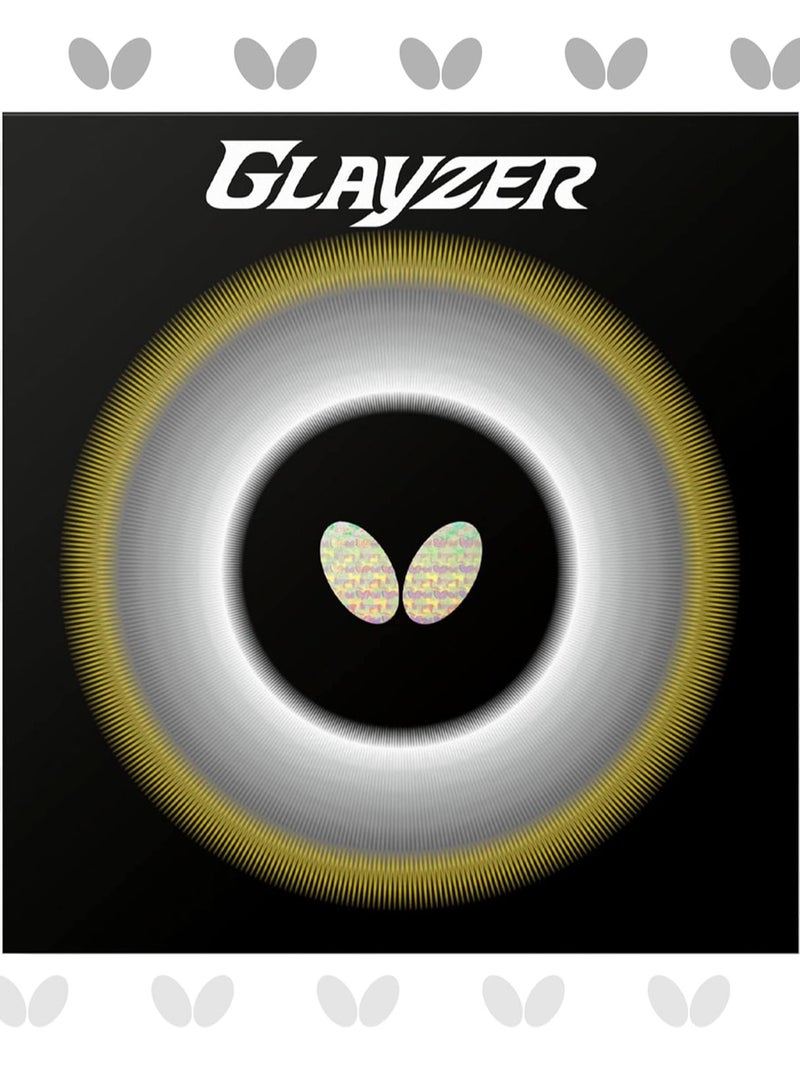 Butterfly Glayzer Table Tennis Rubber Black  Inverted Professional Butterfly Table Tennis Rubber Sheet (1.9mm) 4906901220713 - Image 1