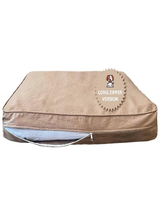 Molly Mutt Molly Mutt Medium to Large Dog Bed Cover - Wild Horses Print - Measures 27”x 36”x5’’ - 100% Cotton - Durable - Breathable - Sustainable - Machine Washable Dog Bed Cover  - Image 1