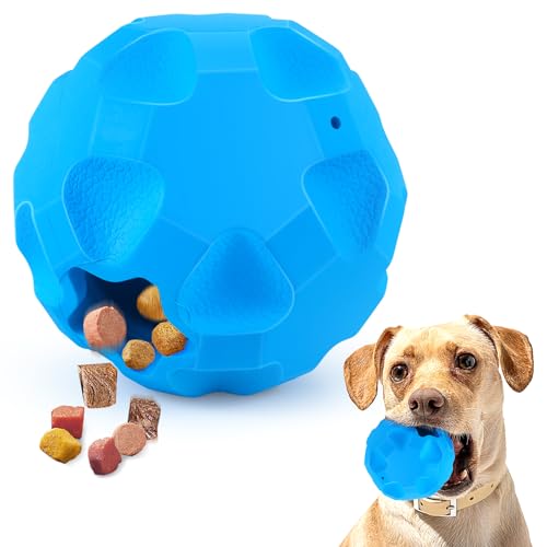 TROUSKAIG Treat Dispensing Dog Toys for Aggressive Chewers Large Breed Rubber Balls for Dogs Cognitive Dog Toys to Keep Them Busy Dog Treat Toy Ball - Image 1