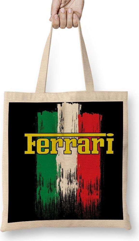Baskı Dükkanı Print Shop Ferrari Tote Bag Long Handle 