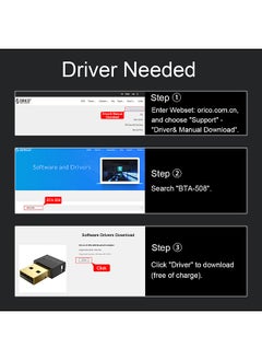 Generic USB BT Adapter BT 5.0 Dongle Receive for PC Mouse Keyboard Headsets Controllers  - Image 4