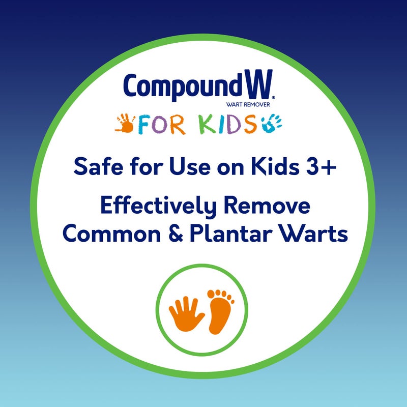 Compound W One Step Wart Remover Strips for Kids, 10 Medicated Strips - Image 2
