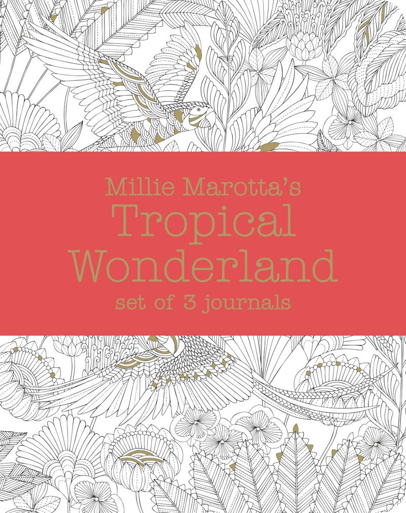 Millie Marotta's Tropical Wonderland – journal set: 3 notebooks 