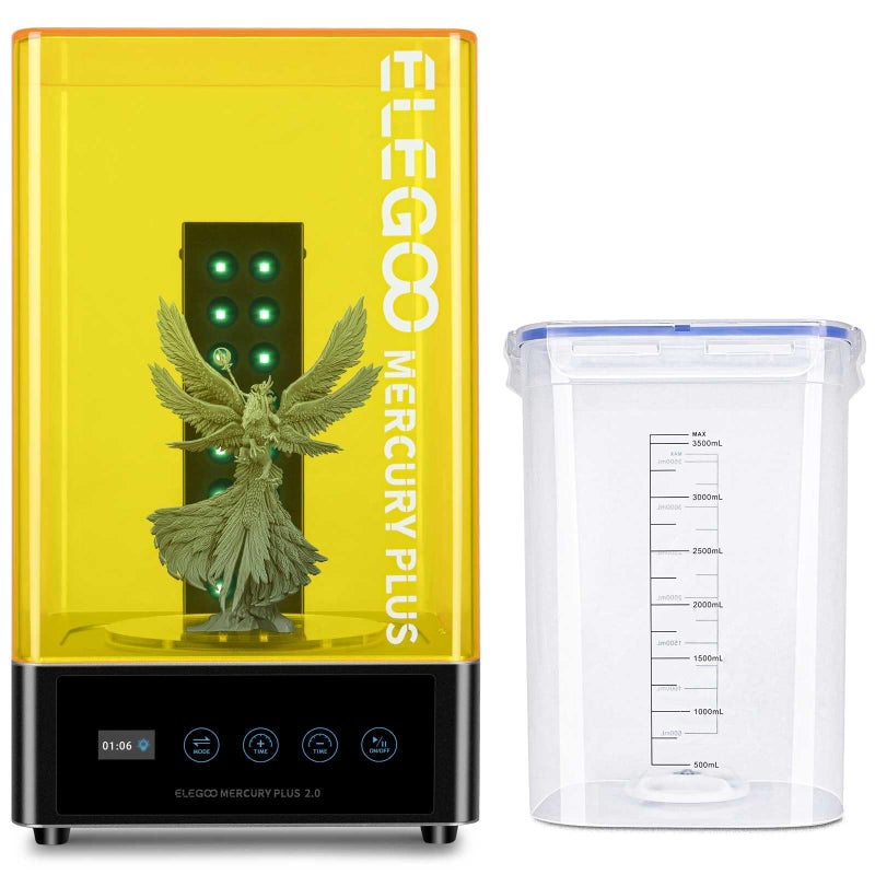 ELEGOO Mercury Plus 2.0 Wash and Cure Station V2 for Mars Photon S Photon Mono LCD SLA DLP 3D Printer Models - Image 1