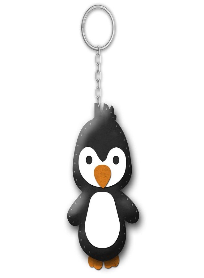 iCraft DIY Felt Keychain - Sewing Kit Keychain Home Decor Art Kit for Kids (Penguin) - Image 2