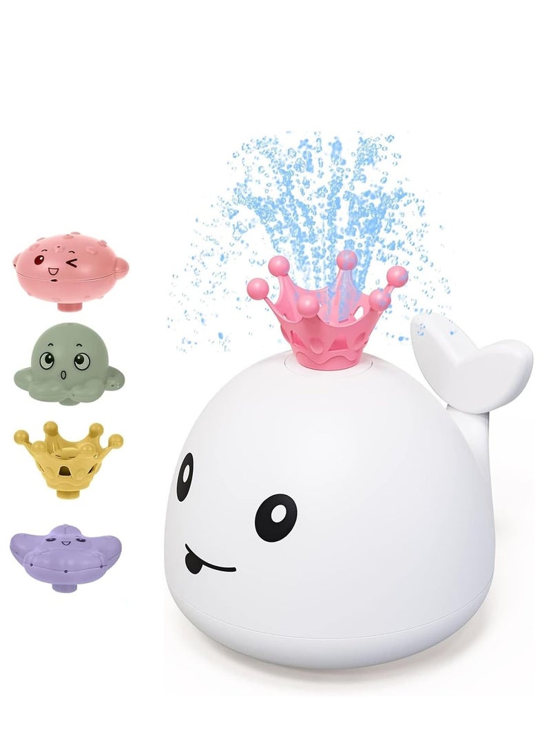 Arabayt Baby bath toys for toddlers and babies, octopus water spray toys with lights and decorative accessories, kids pool and bath water toys for boys and girls, automatic spray water bath toys for everyday use - Image 1