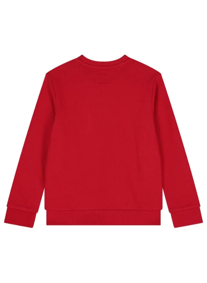 جس Boys Red Teddy Bear Sweatshirt