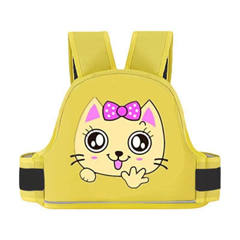 Generic Kids Safety Motorcycle Belt Yellow [cute cat]]