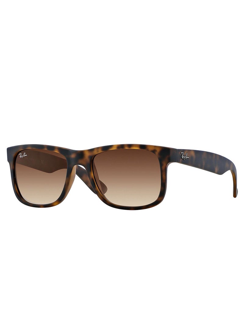 Ray-Ban Men Rectangular Sunglasses - RB4165-710/13-51 - Lens Size: 51 mm - Brown - Image 1