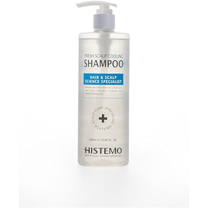 Fresh Scalp Cooling Shampoo, 470ml (15.89 fl oz) â€“ Menthol Cooling, Dandruff Care, Oily Scalp Treatment, Hair Growth Support with Growth Factors, Caffeine & Biotin, Professional Salon Shampoo