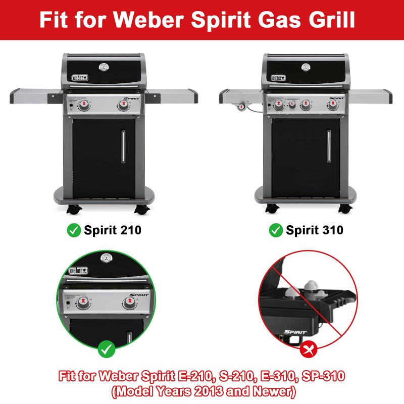 DELSbbq 7642 Grill Igniter Kit for Weber Spirit 210 310 Series Gas Grills, Replacement Part for Weber Spirit S-210 E-210 S-310 E-310 SP-310 Series with Up Front Controls Model Years 2013 and Newer - Image 3