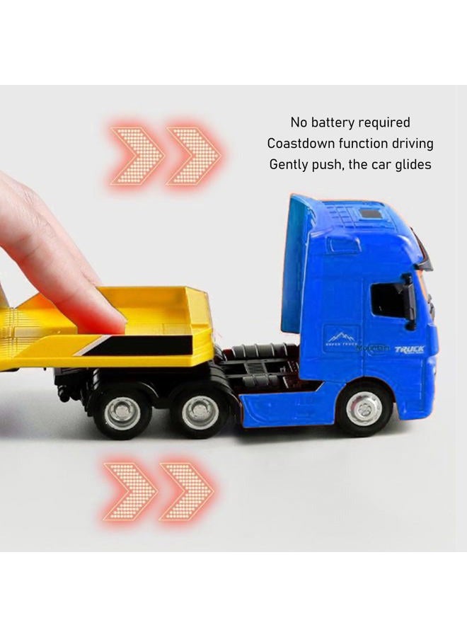 Emoshayoga Ranch Flatbed Trailer Toys, Flatbed Trailer Toy Easy to Disassemble Lifelike Antifall for Home (Yellow) - Image 5