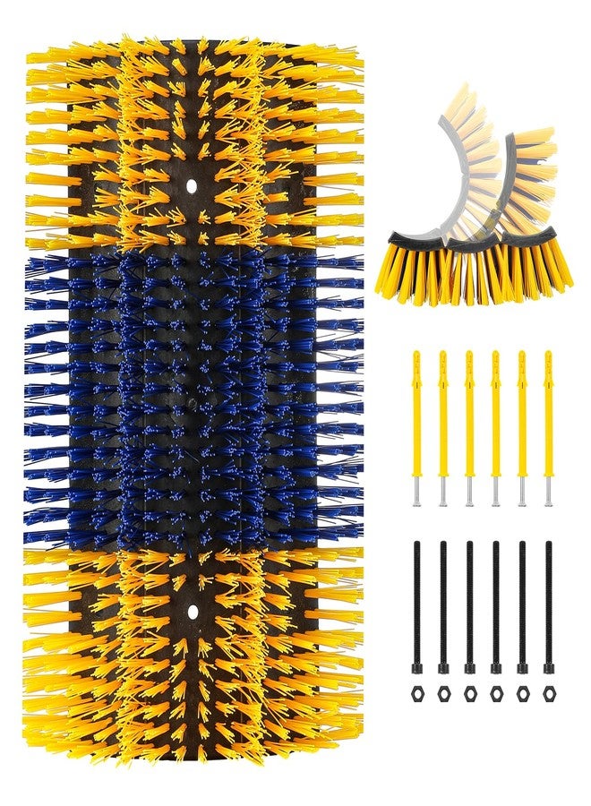 zunzingy Livestock Scratching Brushes, 1Pc Cattle Scratcher Brush for Grooming, Upgraded Extra Large Horse Brushes, Relieve Itching on the Back, Cow Scratch for Horse, Goat, Cow, Pig, Sheep (XL Size Yellow) - Image 1