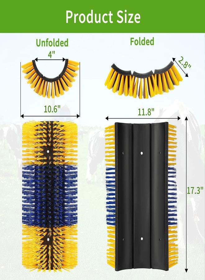 zunzingy Livestock Scratching Brushes, 1Pc Cattle Scratcher Brush for Grooming, Upgraded Extra Large Horse Brushes, Relieve Itching on the Back, Cow Scratch for Horse, Goat, Cow, Pig, Sheep (XL Size Yellow) - Image 5