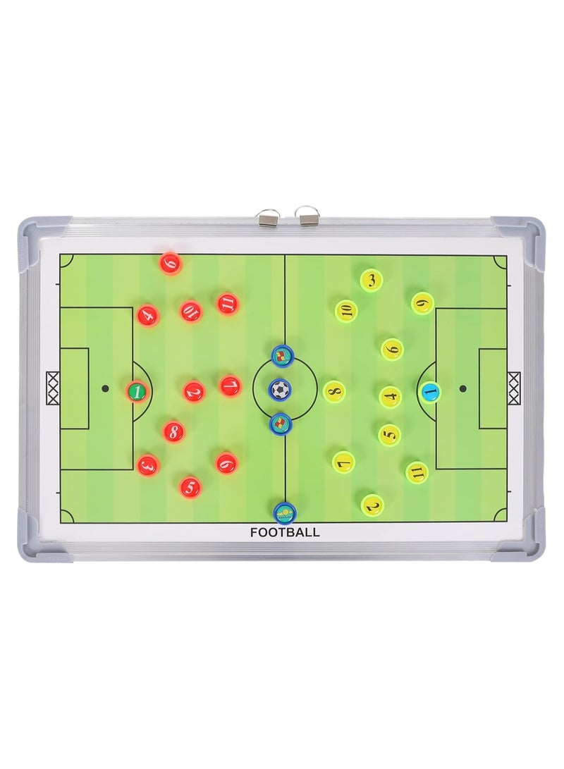 ENDLESS  Endless Portable Football Tactics Coaching Board | Multicolor | Material: Aluminium | Magnetic Football Tactics Board | Strategy Double Sided | With Player Markers, Pen, Eraser - Image 1
